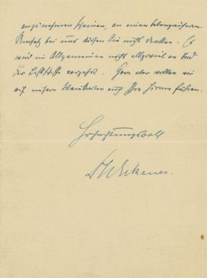 Lot #364 Hugo Eckener Autograph Letter Signed - Image 2