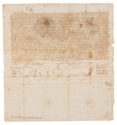 Lot #163 Ferdinand and Isabella Document Signed
