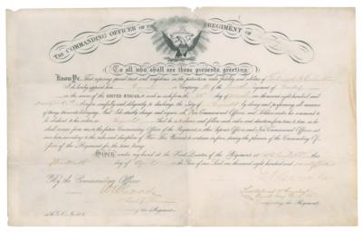Lot #330 George A. Custer Document Signed - Image 1
