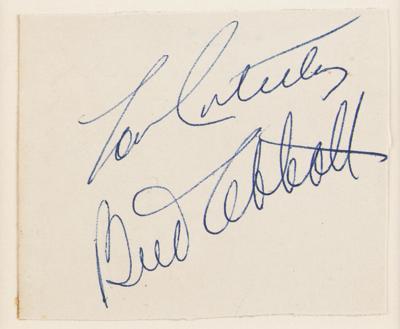 Lot #573 Abbott and Costello Signatures - Image 2