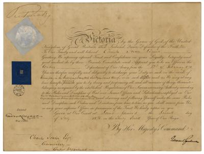 Lot #283 Queen Victoria Document Signed