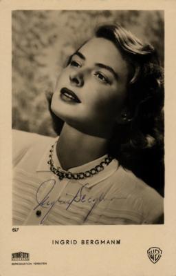 Lot #579 Ingrid Bergman Signed Photograph - Image 1