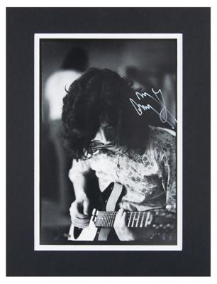 Lot #539 Led Zeppelin: Jimmy Page Signed Photograph - Image 2