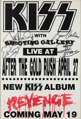 Lot #537 KISS Signed 1992 Concert Poster