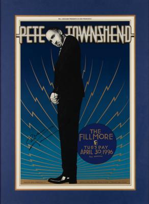 Lot #551 The Who: Pete Townshend Signed 1996 Concert Print