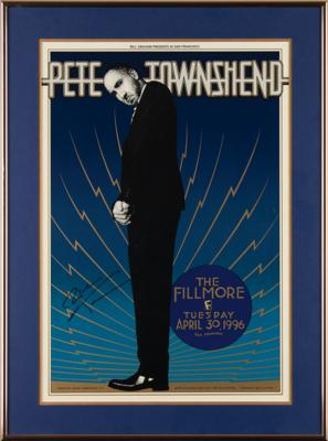Lot #551 The Who: Pete Townshend Signed 1996 Concert Print - Image 2