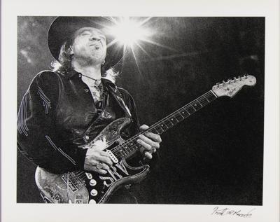 Lot #550 Stevie Ray Vaughan Photographic Print by Robert M. Knight  - Image 1