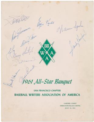 Lot #621 Baseball 1961 All-Stars Multi-Signed Program