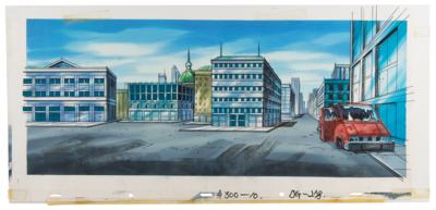 Lot #860 X-Men (10) Panorama Production Watercolors with Overlay Backgrounds from X-Men: The Animated Series - Image 2
