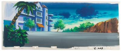 Lot #862 X-Men (10) Panorama Production Watercolors with Overlay Backgrounds from X-Men: The Animated Series