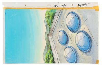 Lot #862 X-Men (10) Panorama Production Watercolors with Overlay Backgrounds from X-Men: The Animated Series - Image 9