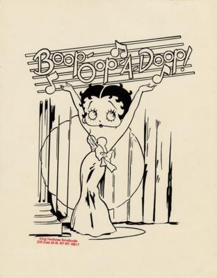 Lot #638 Betty Boop 'Boop-Oop-A-Doop' pen and ink drawing by Ned Sonntag