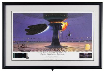 Lot #609 Star Wars: Ralph McQuarrie and Dave Prowse Signed Print - Image 1