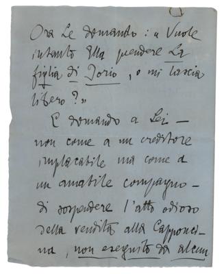 Lot #453 Gabriele D'Annunzio Autograph Letter Signed - Image 3