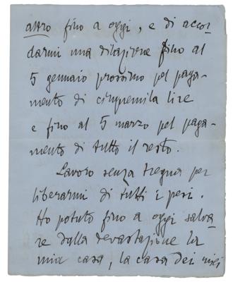 Lot #453 Gabriele D'Annunzio Autograph Letter Signed - Image 4