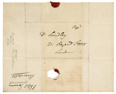 Lot #145 John F. W. Herschel Autograph Letter Signed - Image 3