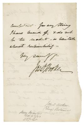 Lot #232 Joseph Dalton Hooker Autograph Letter Signed - Image 2