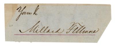 Lot #63 Millard Fillmore Signature