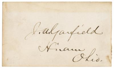 Lot #69 James A. Garfield Signature - Image 1
