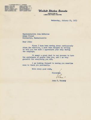 Lot #29 John F. Kennedy Typed Letter Signed - Image 1