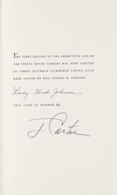 Lot #47 Jimmy Carter and Lady Bird Johnson Signed Book - Image 2
