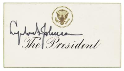 Lot #31 Lyndon B. Johnson Signature