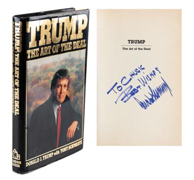 Lot #111 Donald Trump Signed Book