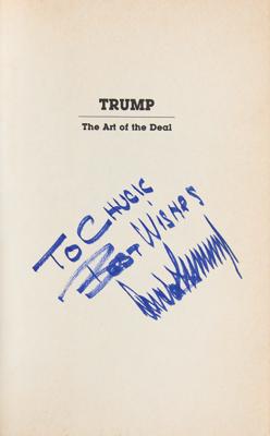 Lot #111 Donald Trump Signed Book - Image 2