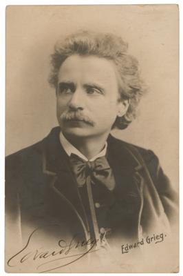 Lot #480 Edvard Grieg Signed Photograph - Image 1