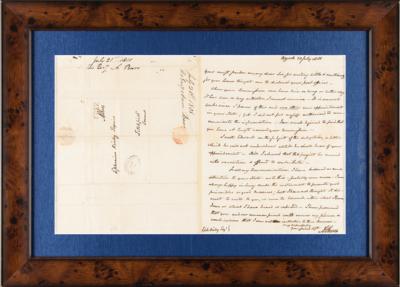 Lot #118 Aaron Burr Autograph Letter Signed with Franked Address Panel - Image 2