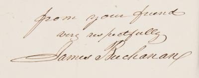 Lot #12 James Buchanan Autograph Letter Signed - Image 3