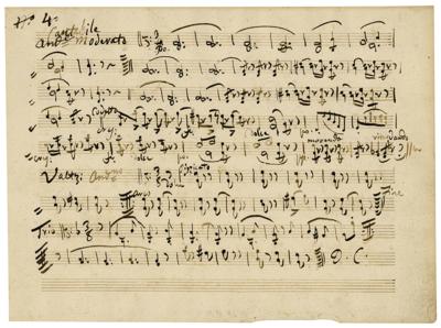 Lot #482 Niccolo Paganini Autograph Musical Manuscript - Image 6