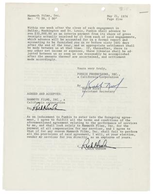 Lot #592 Rock Hudson Document Signed Twice