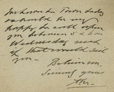 Lot #242 King Edward VII Autograph Letter Signed - Image 2