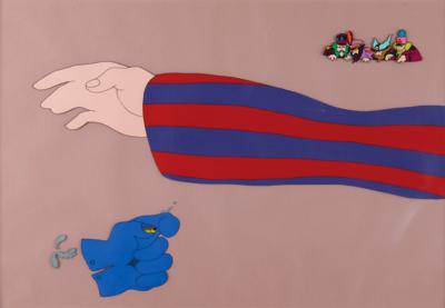 Lot #872 Beatles, Ringo's Arm, and The Dreadful Flying Glove production cels from Yellow Submarine - Image 1