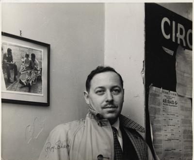 Lot #475 Tennessee Williams Original Oversized Photograph by Roy Schatt - Image 1