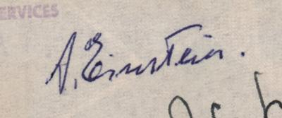 Lot #143 Albert Einstein Signed Envelope - Image 2