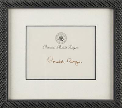 Lot #96 Ronald Reagan Signature - Image 3