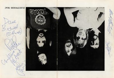 Lot #499 Fleetwood Mac Signed 1970 Program - Image 1