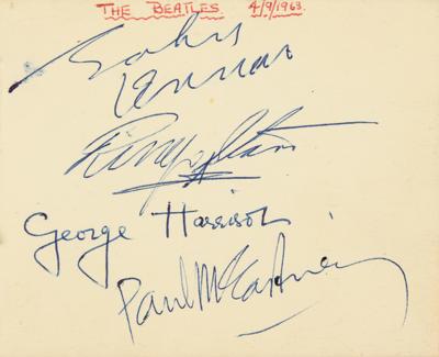 Lot #490 Beatles Signatures - Image 1