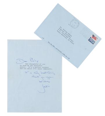 Lot #27 Jacqueline Kennedy Archive of (7) Letters and (2) Voice Message Cassette Tapes - Image 2