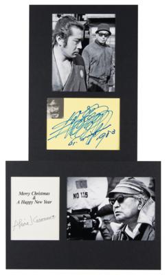 Lot #595 Akira Kurosawa and Toshiro Mifune Signatures