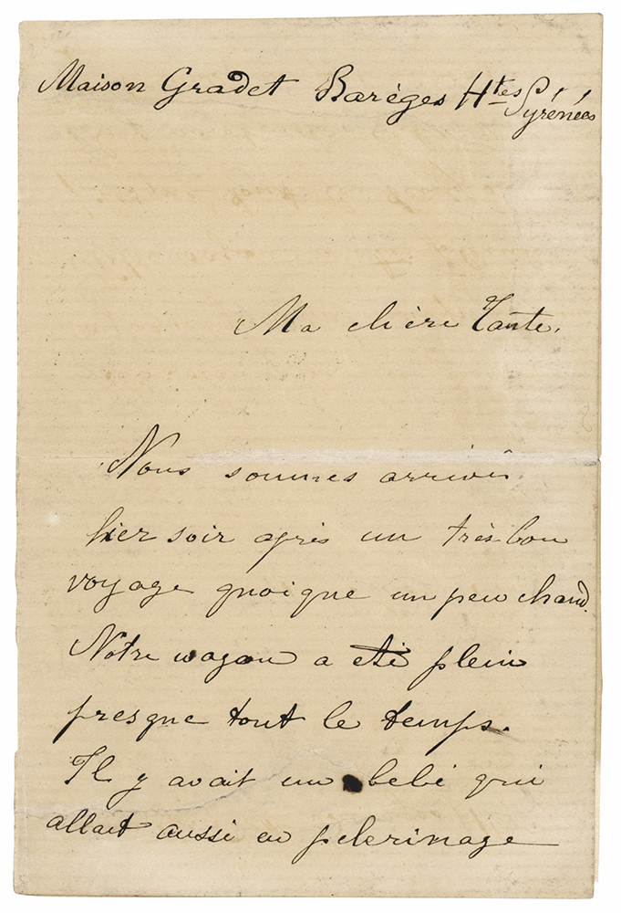 Lot #409 Henri de Toulouse-Lautrec Autograph Letter Signed with Sketch - Image 1