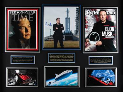 Lot #134 Elon Musk Signed Photograph Display - Image 1