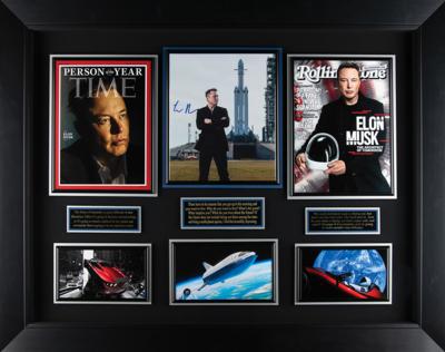 Lot #134 Elon Musk Signed Photograph Display - Image 4