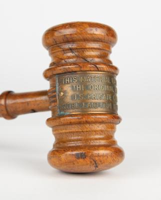 Lot #324 USS Constitution 1927 Renovation Wood Gavel - Image 2