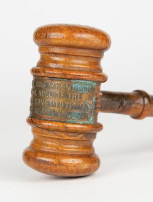 Lot #324 USS Constitution 1927 Renovation Wood Gavel - Image 4