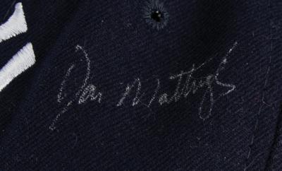 Lot #628 Don Mattingly Signed NY Yankees Cap and Personally-Used Batting Gloves - Image 3