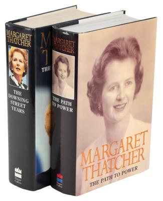 Lot #300 Margaret Thatcher (2) Signed Books