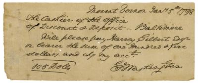 Lot #174 Robert Spring: George Washington Forged Document - Image 1